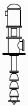 Полупогружной вертикальный нефтной насос с одним корпусом по API тип VS1