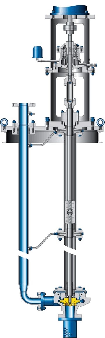 Вид в разрезе насоса RPHv