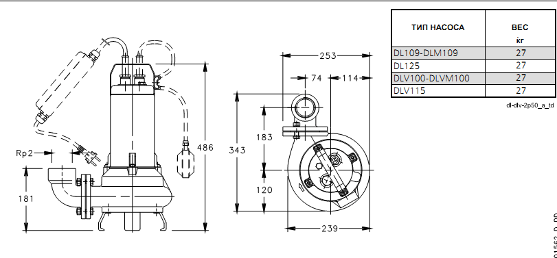 Габарит DL DLF1